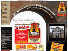 Tablet Screenshot of moirafurnacefolkfestival.co.uk